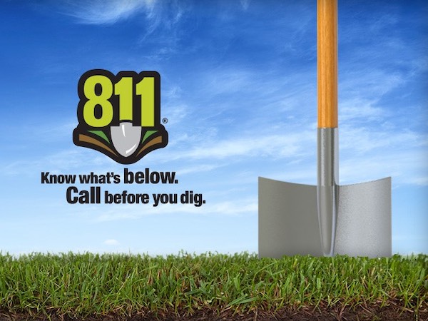 call 811 before digging for plants in kentucky